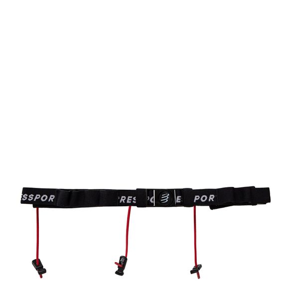 Compressport Športni pas Compressport Race Number Belt CU00013B Črna