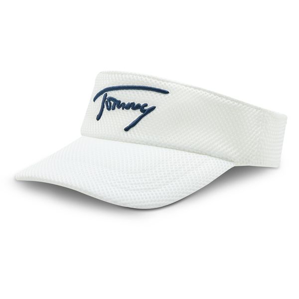 Tommy Jeans Športni trak s šiltom Tommy Jeans Spring Break Visor AW0AW14600 Bela