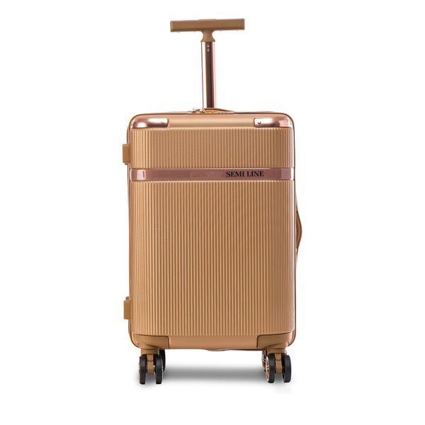 Semi Line Srednji kovček Semi Line T5667-3 Zlata