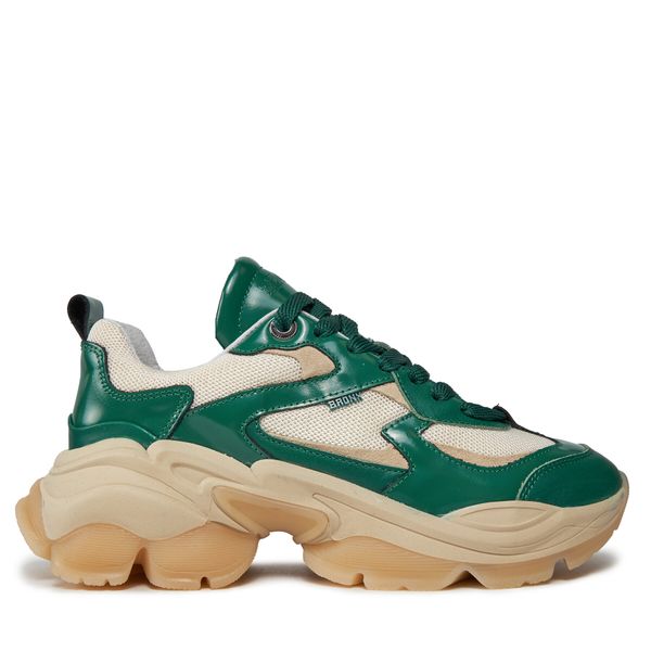 Bronx Superge Bronx Platform sneakers 66461B-OA Emerald Green/Oatmilk 3735