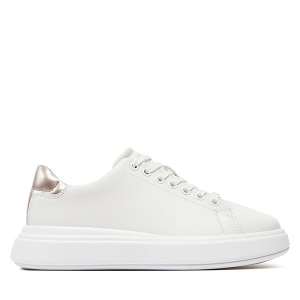Calvin Klein Superge Calvin Klein Cupsole Lace Up Leather HW0HW01987 White/Crystal Gray 02Z