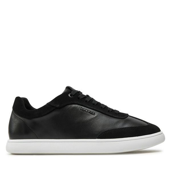 Calvin Klein Superge Calvin Klein Cupsole Lace Up - Lth Sue Mix HW0HW02435 Črna