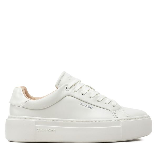 Calvin Klein Superge Calvin Klein Ff Cupsole Lace Up W/Ml Lth HW0HW02118 Bela