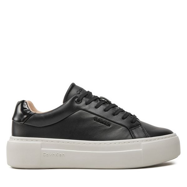 Calvin Klein Superge Calvin Klein Ff Cupsole Lace Up W/Ml Lth HW0HW02118 Črna