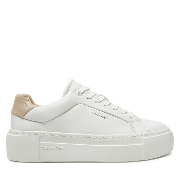 Calvin Klein Superge Calvin Klein Ff Cupsole Lace Up W/Ml Lth HW0HW02202 Bela