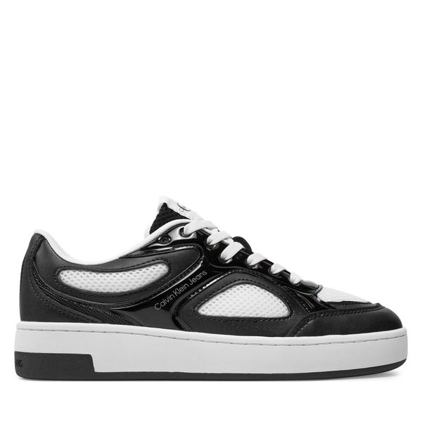 Calvin Klein Jeans Superge Calvin Klein Jeans Basket Cupsole Low Mix In Met YW0YW01387 Črna