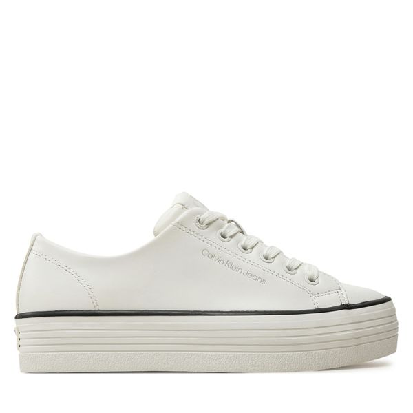 Calvin Klein Jeans Superge Calvin Klein Jeans Bold Vulc Flatf Low Lth In YW0YW01633 Bela