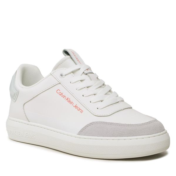 Calvin Klein Jeans Superge Calvin Klein Jeans Casual CUpsole High/Low Freq YM0YM00670 White/Oyster Mushroom/Firecracker