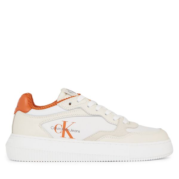 Calvin Klein Jeans Superge Calvin Klein Jeans Chunky Cupsole Coui Lth Mix YW0YW01171 Bright White/Creamy White/Sun Baked 0LF