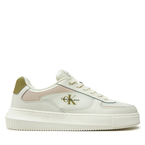 Calvin Klein Jeans Superge Calvin Klein Jeans Chunky Cupsole Mix In Met YM0YM00896 Bright White/Icicle/Dusty Olive 0K7