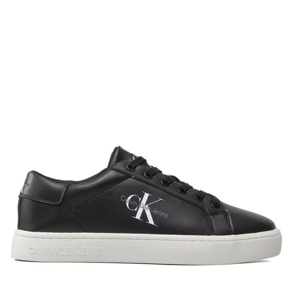 Calvin Klein Jeans Superge Calvin Klein Jeans Classic Cupsole Laceup Low Lth YM0YM00491 Črna