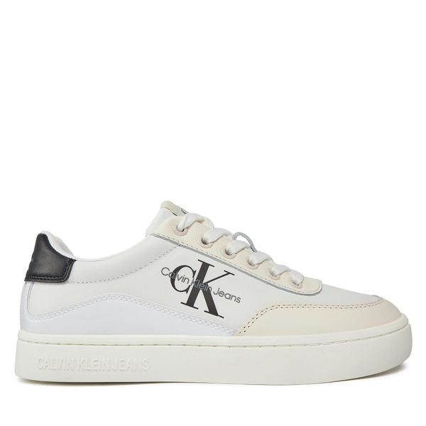 Calvin Klein Jeans Superge Calvin Klein Jeans Classic Cupsole Low Lace Lth Ml YW0YW01296 Bright White/Black 01W