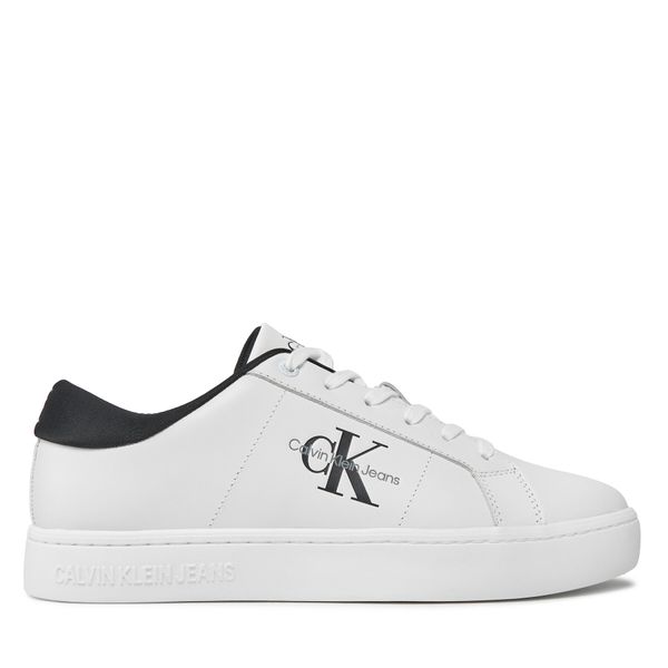 Calvin Klein Jeans Superge Calvin Klein Jeans Classic Cupsole Low Laceup Lth YM0YM00864 Bright White/Black 01W