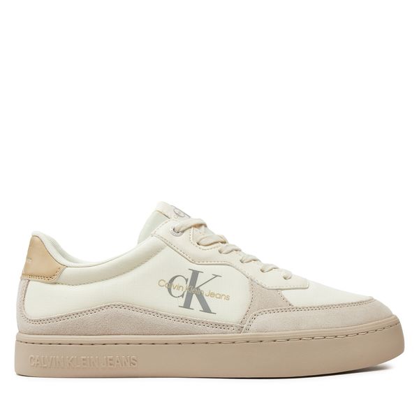 Calvin Klein Jeans Superge Calvin Klein Jeans Classic Cupsole Low Mix Mtl YM0YM01033 Écru