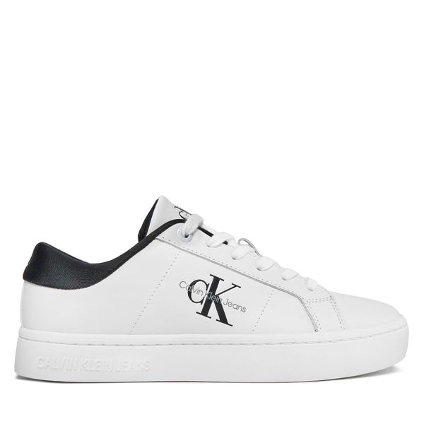 Calvin Klein Jeans Superge Calvin Klein Jeans Classic Cupsole Lowlaceup Lth Wn YW0YW01444 Bright White/Black 0GM