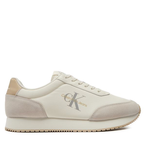 Calvin Klein Jeans Superge Calvin Klein Jeans Retro Runner Low Mix Mtl YM0YM01032 Écru