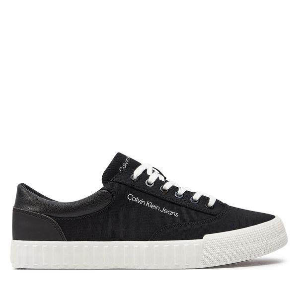 Calvin Klein Jeans Superge Calvin Klein Jeans Skater Vulc Low Laceup Mix In Dc YM0YM00903 Black/Bright White 0GM
