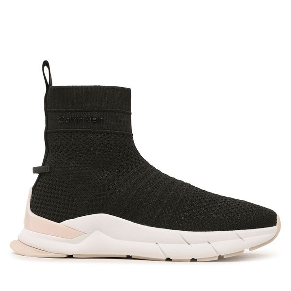 Calvin Klein Superge Calvin Klein Knit Sock Boot HW0HW01539 Črna