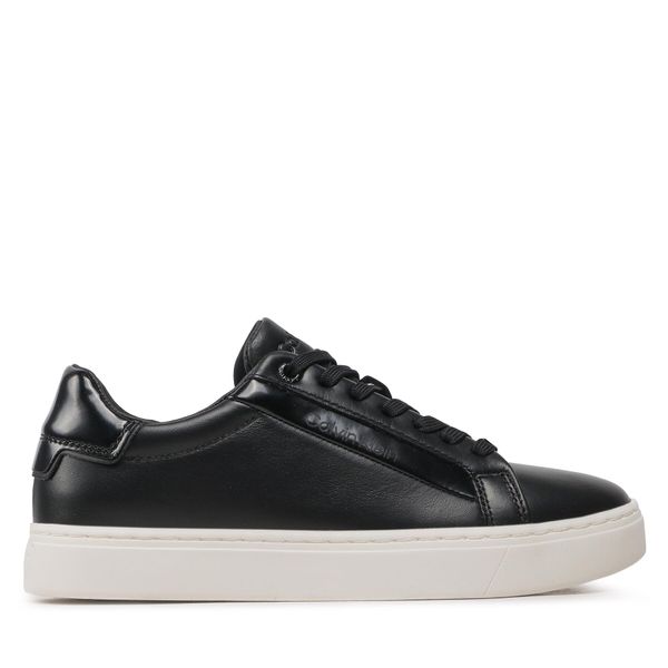 Calvin Klein Superge Calvin Klein Logo Cupsole Lace Up HW0HW01353 Črna