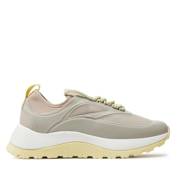 Calvin Klein Superge Calvin Klein Runner Lace Up Caging HW0HW01900 Stony Beige/Tender Yellow 0GA