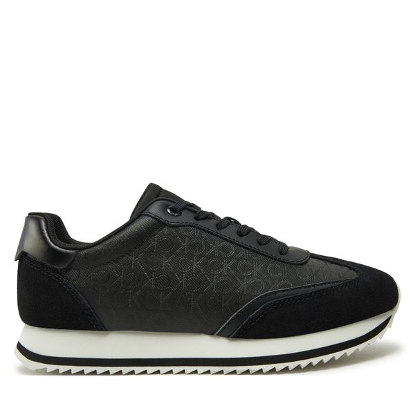 Calvin Klein Superge Calvin Klein Runner Lace Up - Mono Mix HW0HW02294 Črna