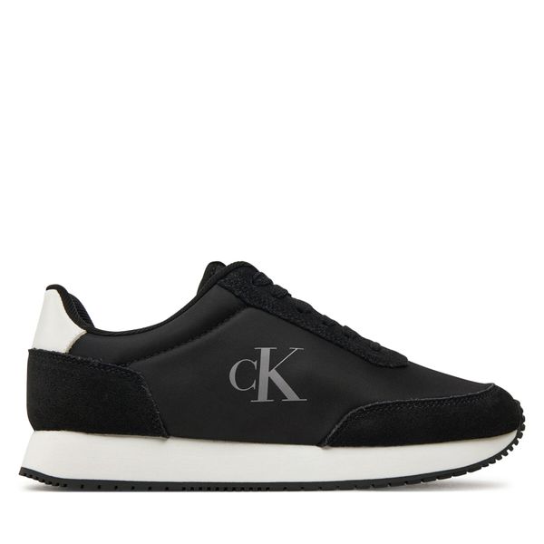 Calvin Klein Superge Calvin Klein Runner Laceup Low Mg Mix YW0YW01615 Črna