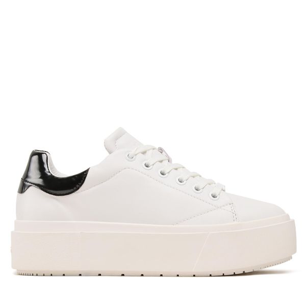 Calvin Klein Superge Calvin Klein Squared Flatform Cupsole Lace Up HW0HW01775 Bela