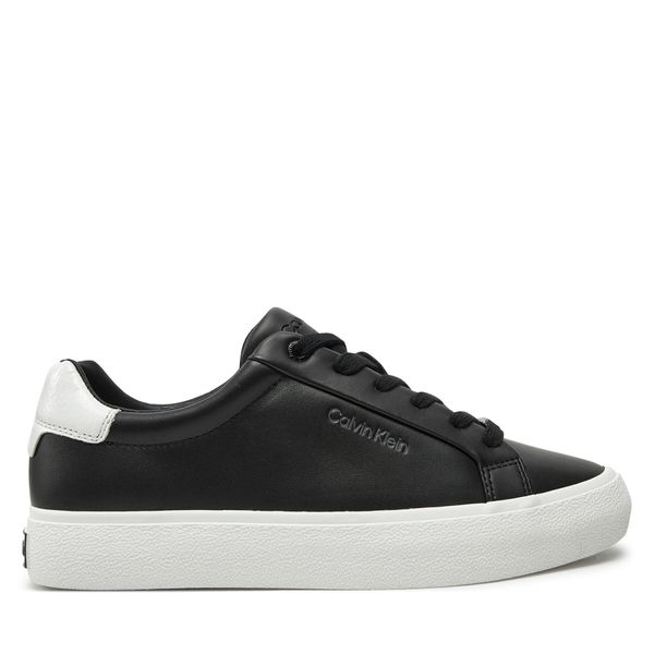 Calvin Klein Superge Calvin Klein Vulc Lace Up Texture Fox - Lth HW0HW02439 Črna