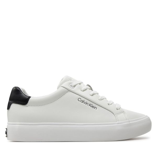 Calvin Klein Superge Calvin Klein Vulcanized Lace Up Lth HW0HW02037 Bela