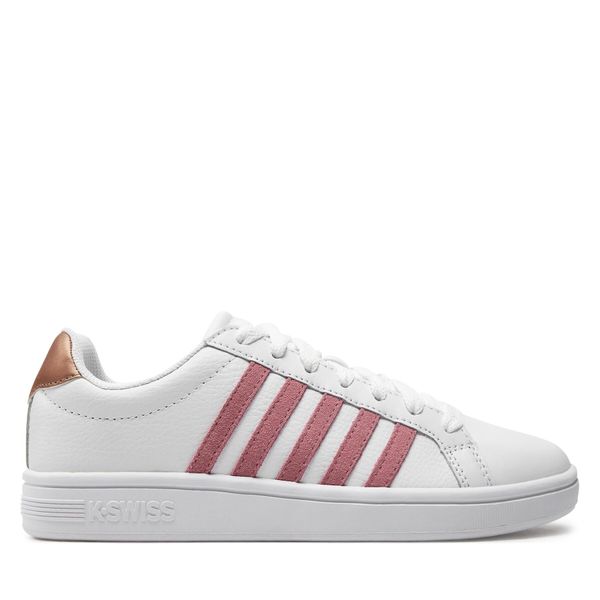 K-Swiss Superge K-Swiss Court Tiebreak 97011-169-M White/Foxglove/Rose Gold 169