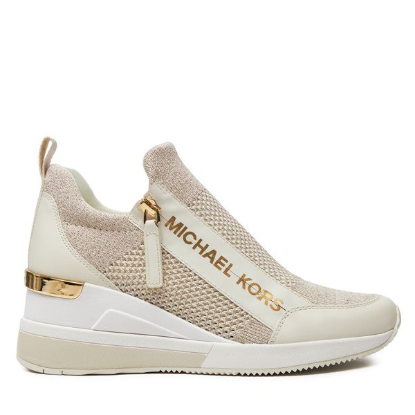 MICHAEL Michael Kors Superge MICHAEL Michael Kors Wills Metallic Stretch Knit Trainer 43S3WIFS4D Bež