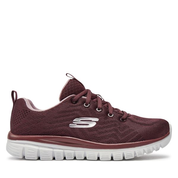 Skechers Superge Skechers Get Connected 12615/WINE Bordo rdeča