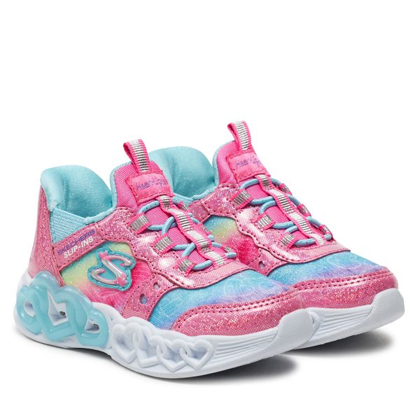 Skechers Superge Skechers Infinite Heart Lights 303755N/PKMT Srebrna