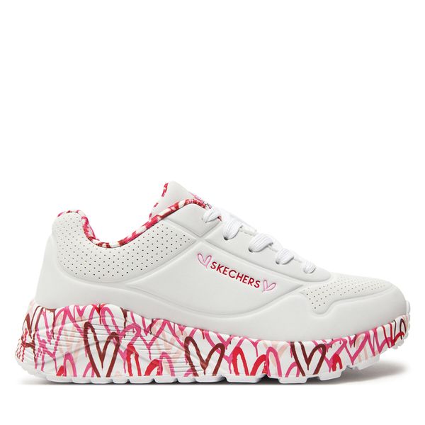 Skechers Superge Skechers Uno Lite Lovely Luv 314976L/WRPK White/Red/Pink