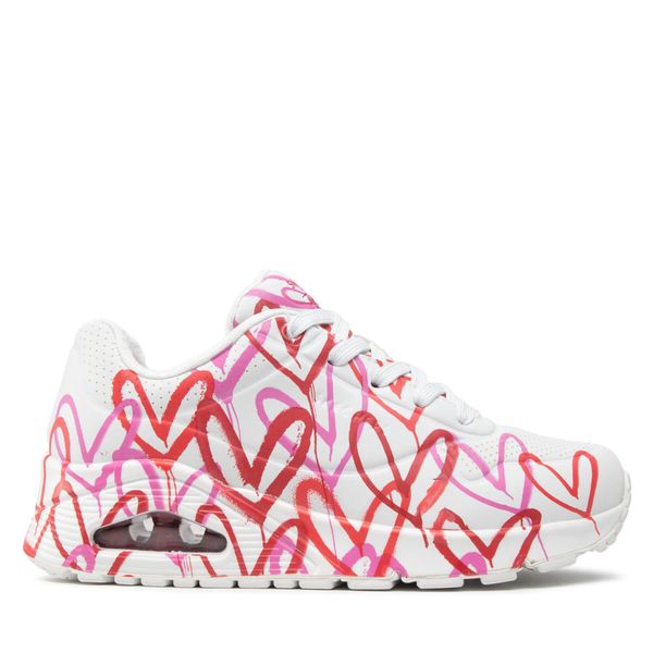 Skechers Superge Skechers Uno Spread The Love 155507/WRPK White/Red/Pink