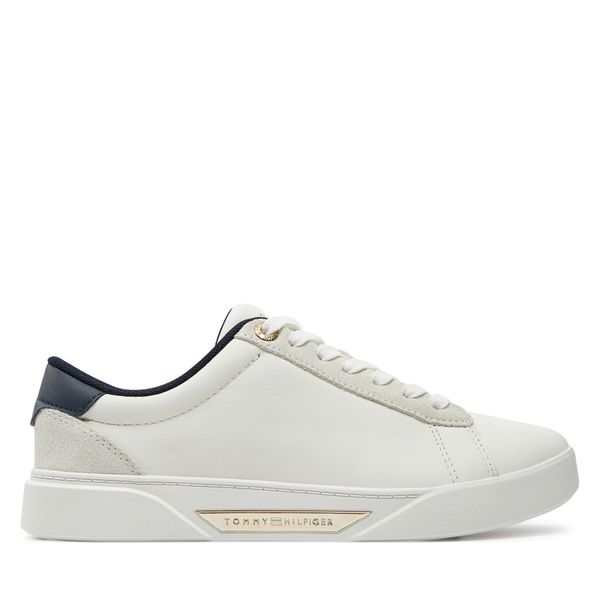 Tommy Hilfiger Superge Tommy Hilfiger Chic Court Sneaker FW0FW08123 Écru