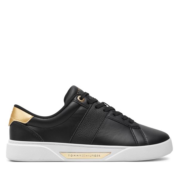 Tommy Hilfiger Superge Tommy Hilfiger Chic Panel Court Sneaker FW0FW07998 Črna