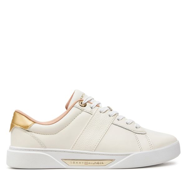 Tommy Hilfiger Superge Tommy Hilfiger Chic Panel Court Sneaker FW0FW07998 Écru