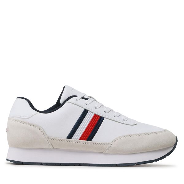 Tommy Hilfiger Superge Tommy Hilfiger Core Eva Runner Corporate Lea FM0FM04397 Bela