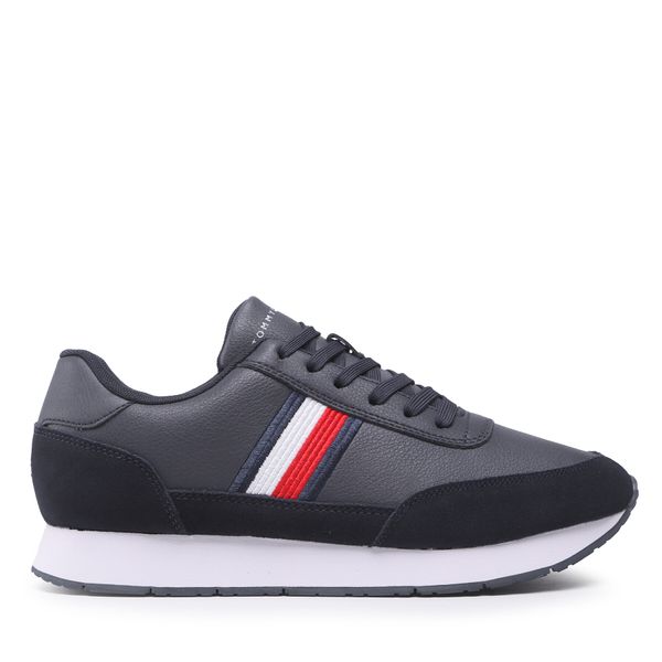 Tommy Hilfiger Superge Tommy Hilfiger Core Eva Runner Corporate Lea FM0FM04397 Mornarsko modra