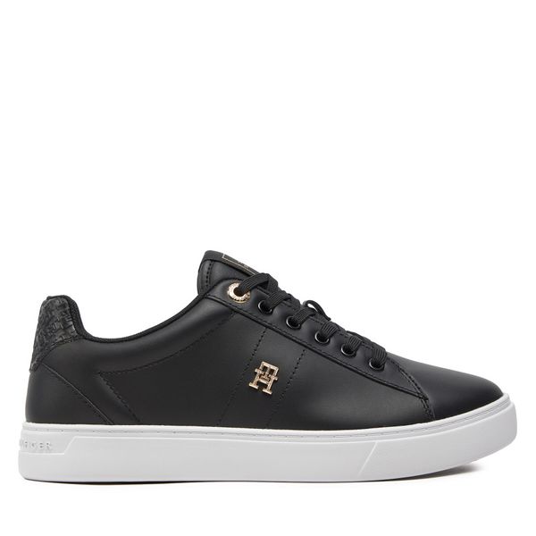 Tommy Hilfiger Superge Tommy Hilfiger Elevated Essent Sneaker Monogram FW0FW07999 Črna