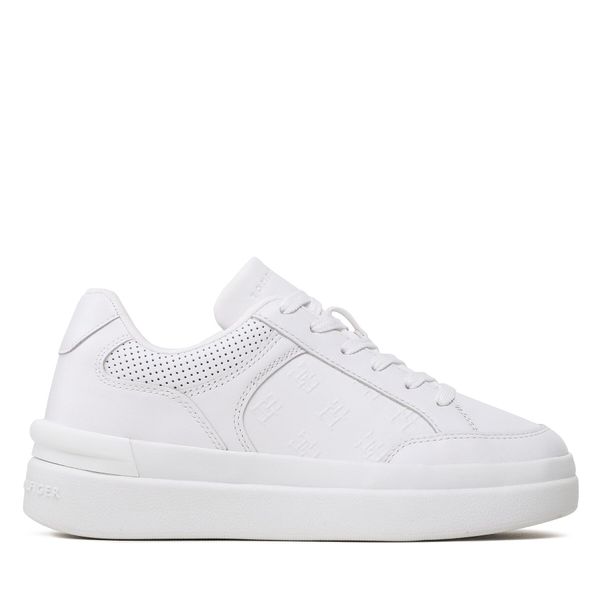 Tommy Hilfiger Superge Tommy Hilfiger Embossed Court FW0FW07297 White YBS