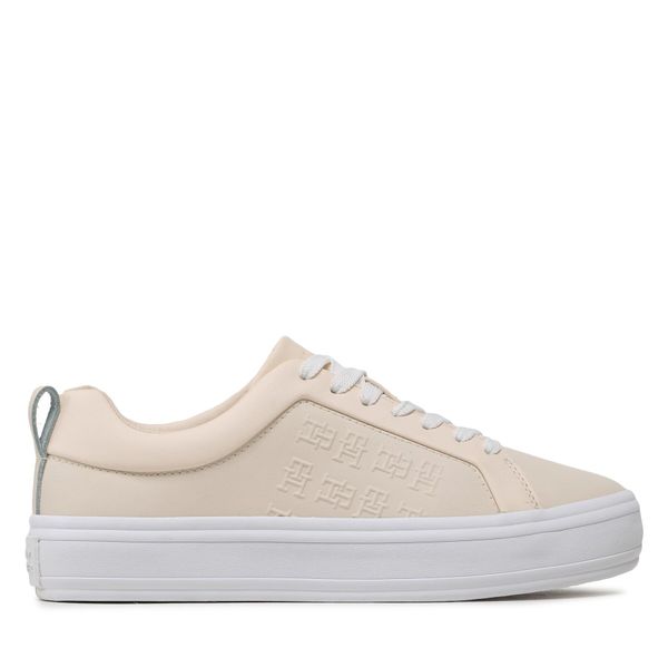 Tommy Hilfiger Superge Tommy Hilfiger Embossed Vulc FW0FW07376 Sugarcane AA8