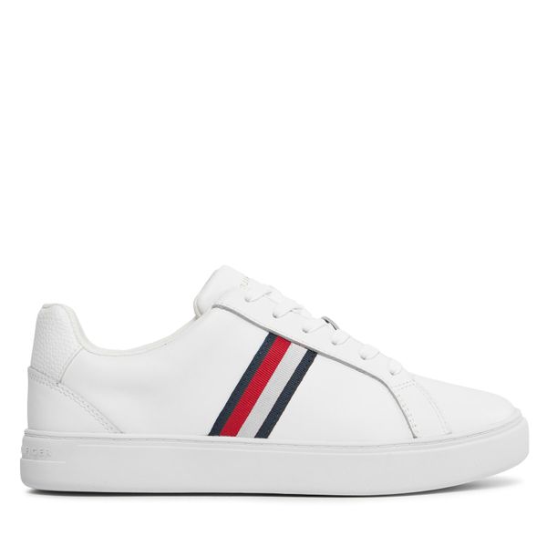 Tommy Hilfiger Superge Tommy Hilfiger Essential Court Sneaker Stripes FW0FW07779 White YBS