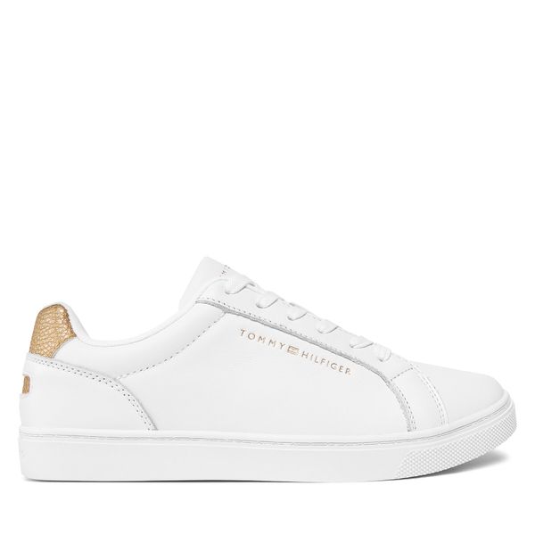Tommy Hilfiger Superge Tommy Hilfiger Essential Cupsole Sneaker FW0FW07908 White/Gold 0K6
