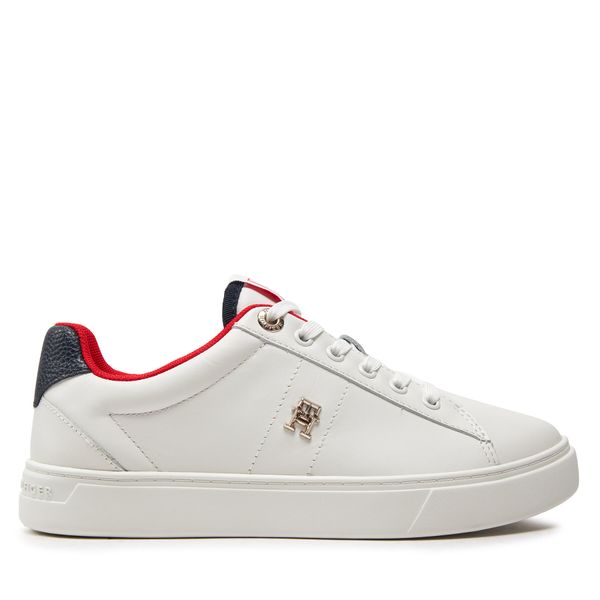 Tommy Hilfiger Superge Tommy Hilfiger Essential Elevated Court Sneaker FW0FW07685 Écru