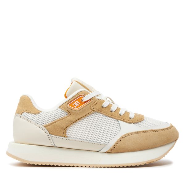 Tommy Hilfiger Superge Tommy Hilfiger Essential Elevated Runner FW0FW07700 Écru