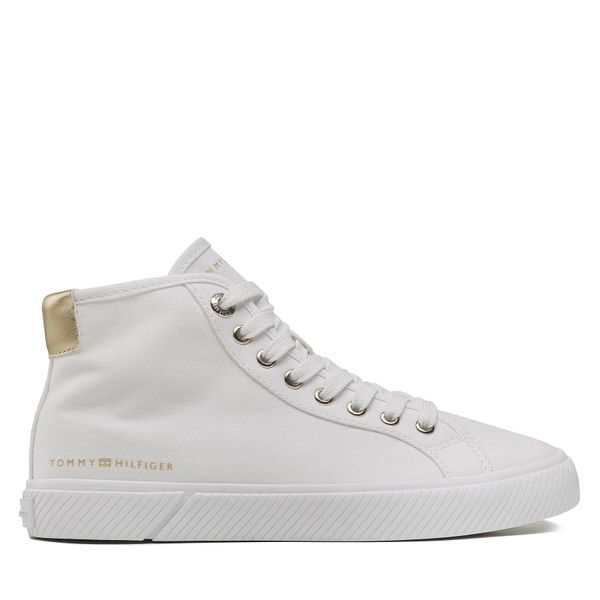 Tommy Hilfiger Superge Tommy Hilfiger Essential Highcut Sneaker FW0FW07120 Bela