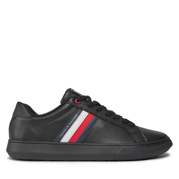 Tommy Hilfiger Superge Tommy Hilfiger Essential Leather Cupsole FM0FM04921 Črna