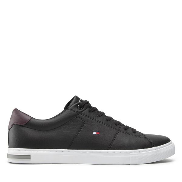 Tommy Hilfiger Superge Tommy Hilfiger Essential Leather Detail Vulc FM0FM04047 Črna